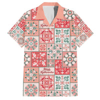 Mele Kalikimaka Hawaii Christmas Hawaiian Shirt Ulaula Seamless Floral Motif - Polynesian Pride