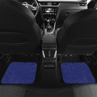 New Caledonia Kagu Bird Car Mats Polynesian Tropical Flowers