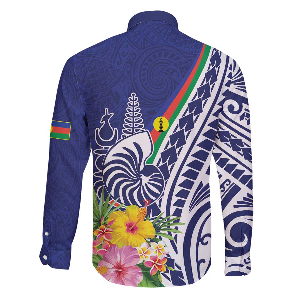 New Caledonia Kagu Bird Family Matching Short Sleeve Bodycon Dress and Hawaiian Shirt Polynesian Tropical Flowers