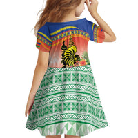 New Caledonia Nautilus Shell Family Matching Off Shoulder Short Dress and Hawaiian Shirt Polynesian Tropical Flowers LT9 - Polynesian Pride