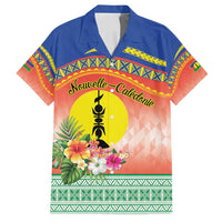 New Caledonia Nautilus Shell Family Matching Off Shoulder Short Dress and Hawaiian Shirt Polynesian Tropical Flowers LT9 Dad's Shirt - Short Sleeve Red - Polynesian Pride