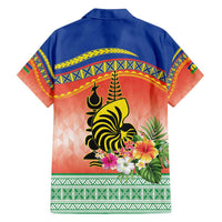 New Caledonia Nautilus Shell Family Matching Off Shoulder Short Dress and Hawaiian Shirt Polynesian Tropical Flowers LT9 - Polynesian Pride