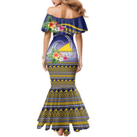 Tokelau Tuluma Family Matching Mermaid Dress and Hawaiian Shirt Polynesian Tropical Flowers LT9 - Polynesian Pride