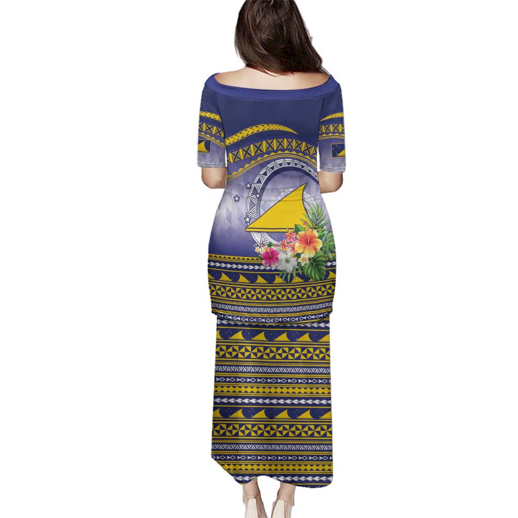 Tokelau Tuluma Family Matching Puletasi and Hawaiian Shirt Polynesian Tropical Flowers LT9 - Polynesian Pride