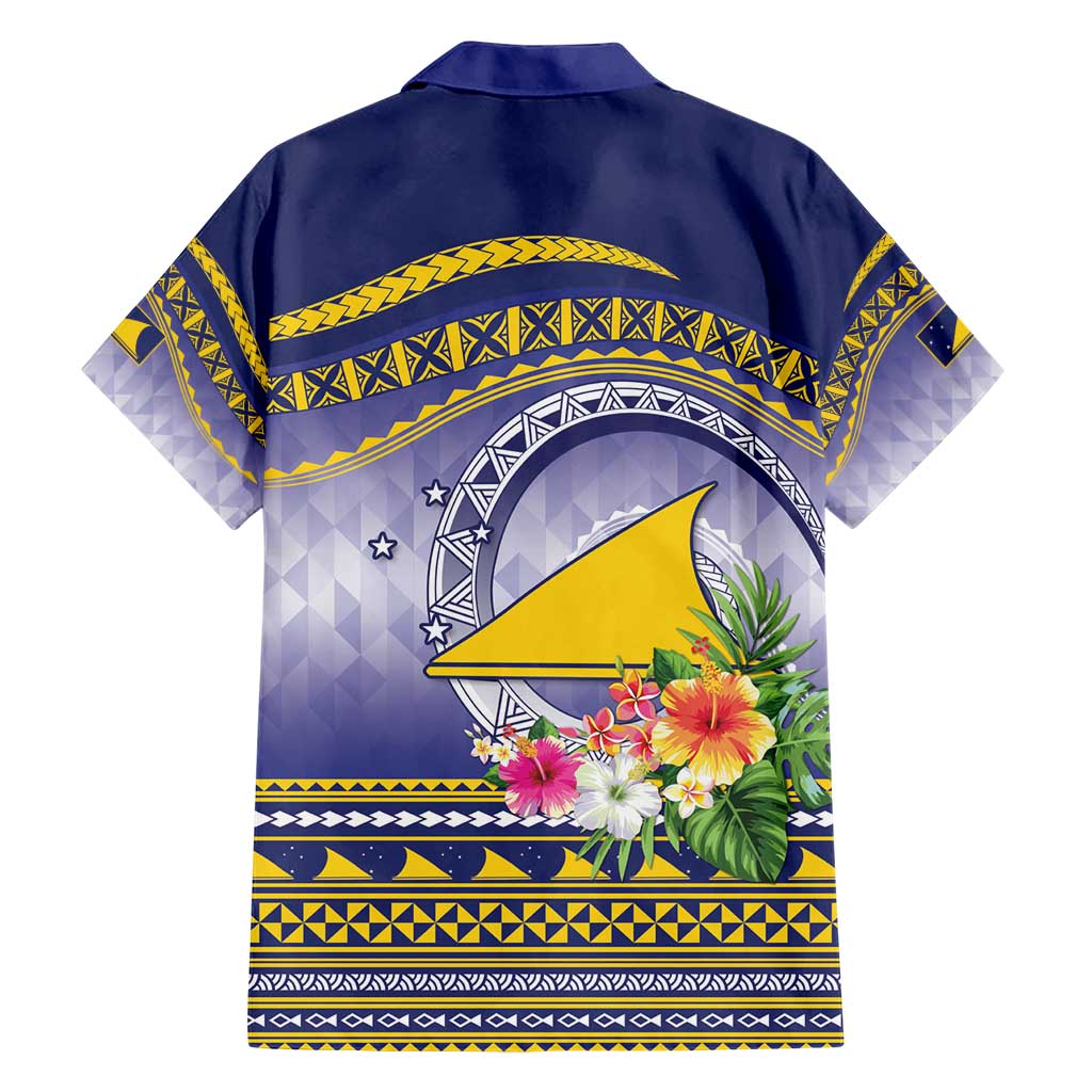 Tokelau Tuluma Family Matching Short Sleeve Bodycon Dress and Hawaiian Shirt Polynesian Tropical Flowers LT9 - Polynesian Pride