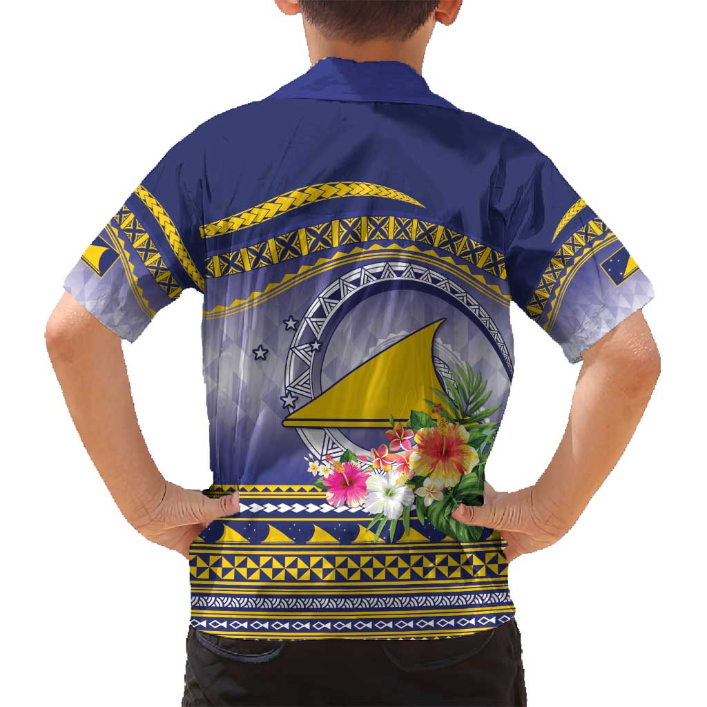 Tokelau Tuluma Family Matching Summer Maxi Dress and Hawaiian Shirt Polynesian Tropical Flowers LT9 - Polynesian Pride