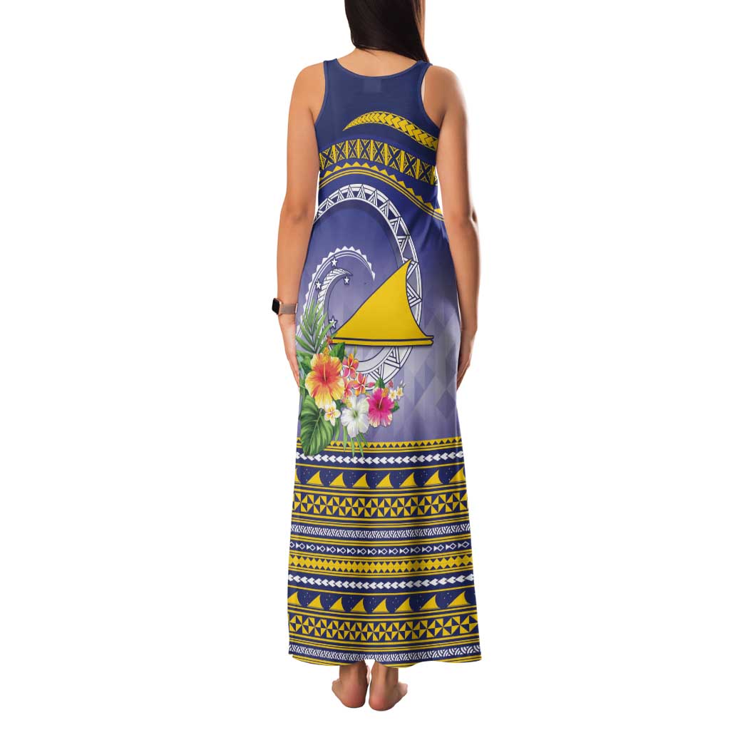 Tokelau Tuluma Family Matching Tank Maxi Dress and Hawaiian Shirt Polynesian Tropical Flowers LT9 - Polynesian Pride