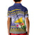 Tokelau Tuluma Kid Polo Shirt Polynesian Tropical Flowers