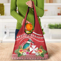 Wallis et Futuna Kingfisher Grocery Bag Polynesian Tropical Flowers LT9 - Polynesian Pride