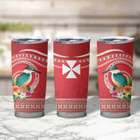 Wallis et Futuna Kingfisher Tumbler Cup Polynesian Tropical Flowers LT9 - Polynesian Pride