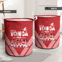 Mate Ma'a Tonga Laundry Basket Tongan Sipi Tau Ngatu Inspired Red LT9 - Polynesian Pride
