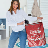 Mate Ma'a Tonga Laundry Basket Tongan Sipi Tau Ngatu Inspired Red LT9 - Polynesian Pride