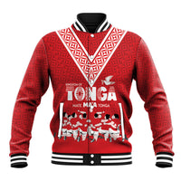 Mate Ma'a Tonga Custom Baseball Jacket Tongan Sipi Tau Ngatu Inspired Red LT9 Unisex Red - Polynesian Pride