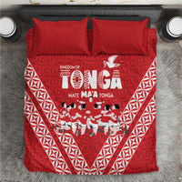 Mate Ma'a Tonga Bedding Set Tongan Sipi Tau Ngatu Inspired Red LT9 Red - Polynesian Pride