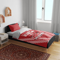 Mate Ma'a Tonga Bedding Set Tongan Sipi Tau Ngatu Inspired Red LT9 - Polynesian Pride