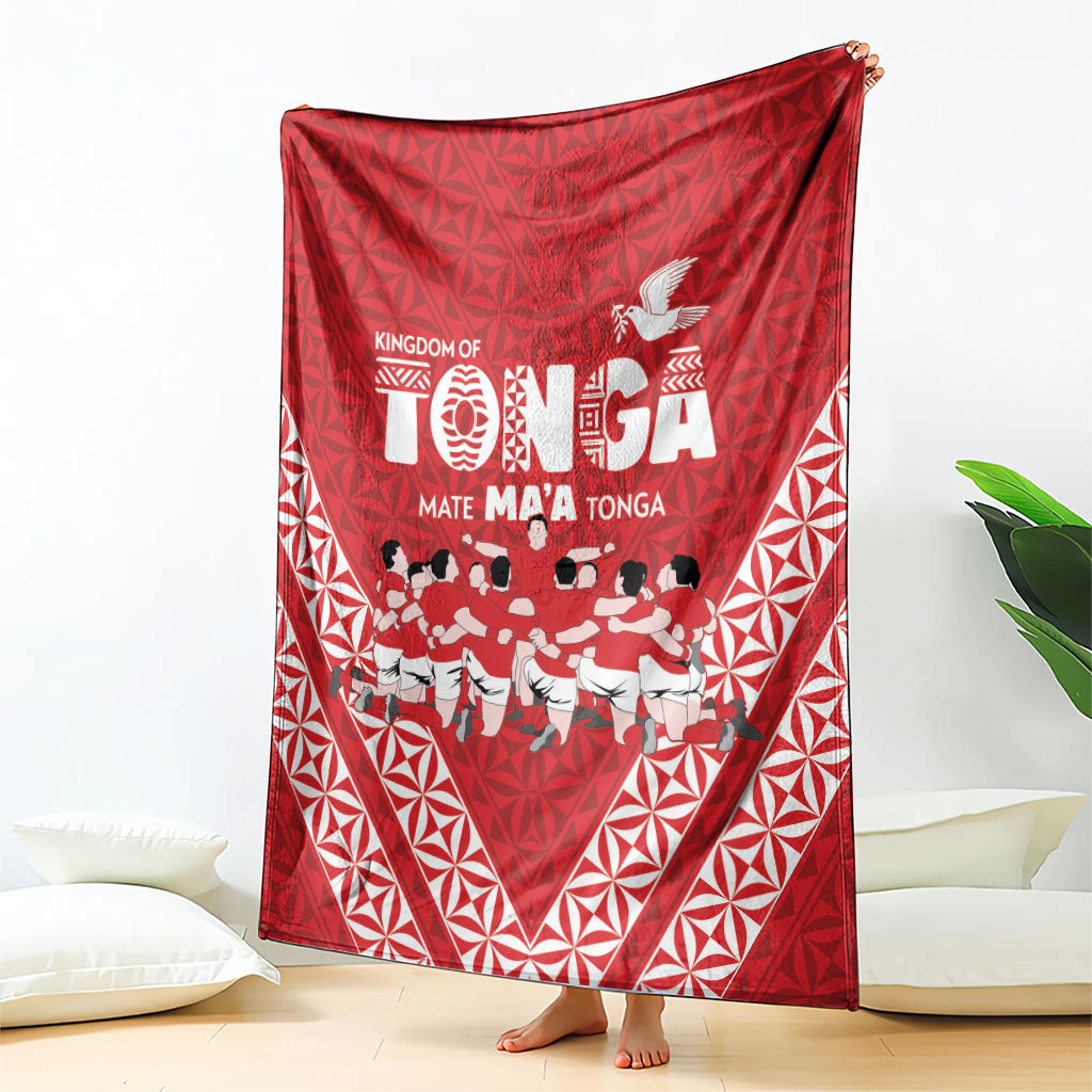 Mate Ma'a Tonga Blanket Tongan Sipi Tau Ngatu Inspired Red LT9 - Polynesian Pride