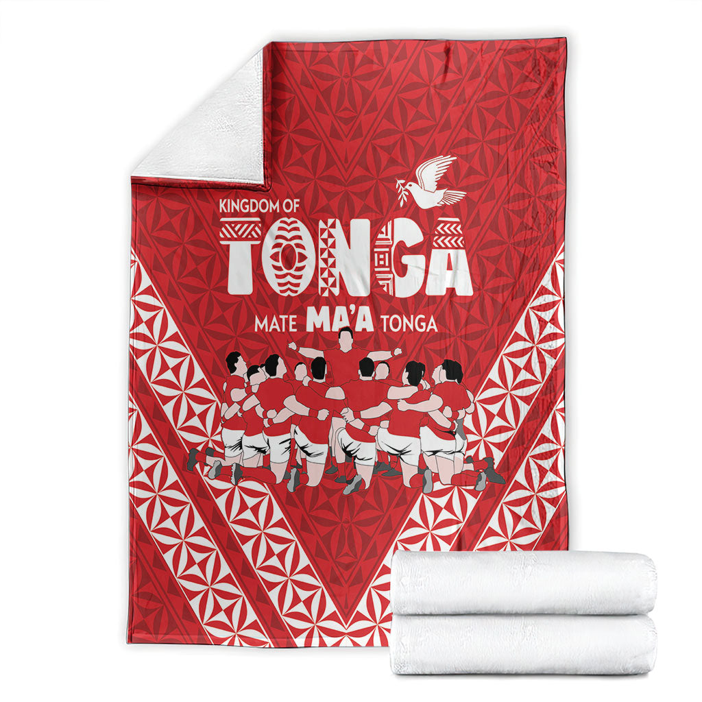 Mate Ma'a Tonga Blanket Tongan Sipi Tau Ngatu Inspired Red LT9 - Polynesian Pride