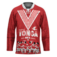 Mate Ma'a Tonga Custom Hockey Jersey Tongan Sipi Tau Ngatu Inspired Red LT9 Unisex Red - Polynesian Pride