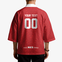 Mate Ma'a Tonga Custom Kimono Tongan Sipi Tau Ngatu Inspired Red LT9 - Polynesian Pride