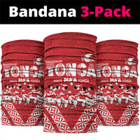 Mate Ma'a Tonga Neck Gaiter Tongan Sipi Tau Ngatu Inspired Red LT9 package One Size: 25*50cm Red - Polynesian Pride