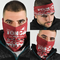 Mate Ma'a Tonga Neck Gaiter Tongan Sipi Tau Ngatu Inspired Red LT9 - Polynesian Pride