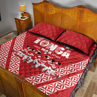 Mate Ma'a Tonga Quilt Bed Set Tongan Sipi Tau Ngatu Inspired Red LT9 - Polynesian Pride