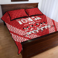 Mate Ma'a Tonga Quilt Bed Set Tongan Sipi Tau Ngatu Inspired Red LT9 - Polynesian Pride
