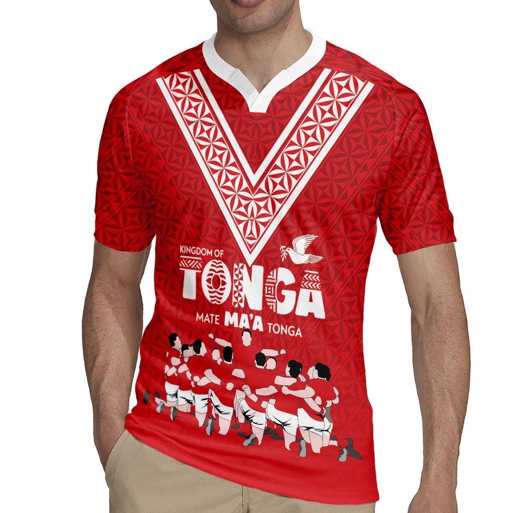 Mate Ma'a Tonga Custom Rugby Jersey Tongan Sipi Tau Ngatu Inspired Red LT9 - Polynesian Pride