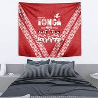 Mate Ma'a Tonga Tapestry Tongan Sipi Tau Ngatu Inspired Red
