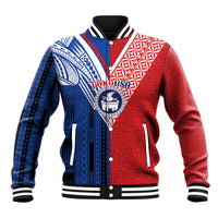 TokoUso Samoa Tonga Personalised Baseball Jacket Pacific Brotherhood Tribal Pattern LT9 Unisex Multicolor - Polynesian Pride