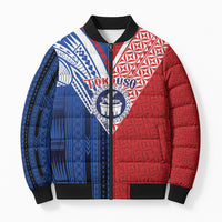 TokoUso Samoa Tonga Personalised Bomber Puffer Jacket Pacific Brotherhood Tribal Pattern LT9 Unisex Multicolor - Polynesian Pride