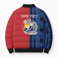 TokoUso Samoa Tonga Personalised Bomber Puffer Jacket Pacific Brotherhood Tribal Pattern LT9 - Polynesian Pride