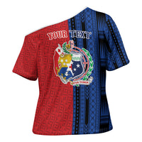 TokoUso Samoa Tonga Personalised Cross Shoulder Shirt Pacific Brotherhood Tribal Pattern LT9 - Polynesian Pride