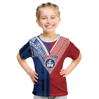 TokoUso Samoa Tonga Personalised Kid T Shirt Pacific Brotherhood Tribal Pattern LT9 Multicolor - Polynesian Pride