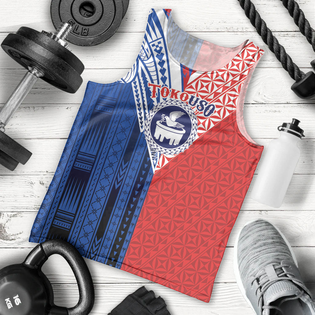 TokoUso Samoa Tonga Personalised Men Tank Top Pacific Brotherhood Tribal Pattern LT9 - Polynesian Pride