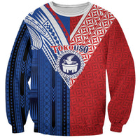 TokoUso Samoa Tonga Personalised Sweatshirt Pacific Brotherhood Tribal Pattern LT9 Unisex Multicolor - Polynesian Pride