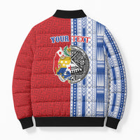 TokoUso American Samoa Tonga Personalised Bomber Puffer Jacket Pacific Brotherhood Tribal Pattern LT9 - Polynesian Pride
