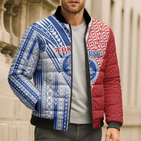 TokoUso American Samoa Tonga Personalised Bomber Puffer Jacket Pacific Brotherhood Tribal Pattern LT9 - Polynesian Pride