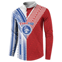 TokoUso American Samoa Tonga Personalised Button Sweatshirt Pacific Brotherhood Tribal Pattern LT9 - Polynesian Pride