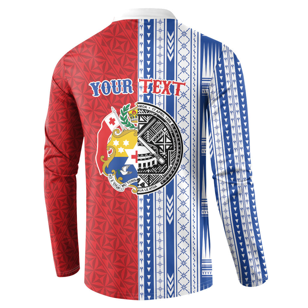 TokoUso American Samoa Tonga Personalised Button Sweatshirt Pacific Brotherhood Tribal Pattern LT9 - Polynesian Pride