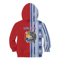 TokoUso American Samoa Tonga Personalised Kid Hoodie Pacific Brotherhood Tribal Pattern LT9 - Polynesian Pride