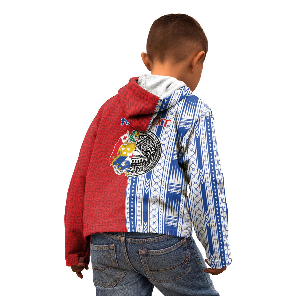 TokoUso American Samoa Tonga Personalised Kid Hoodie Pacific Brotherhood Tribal Pattern LT9 - Polynesian Pride