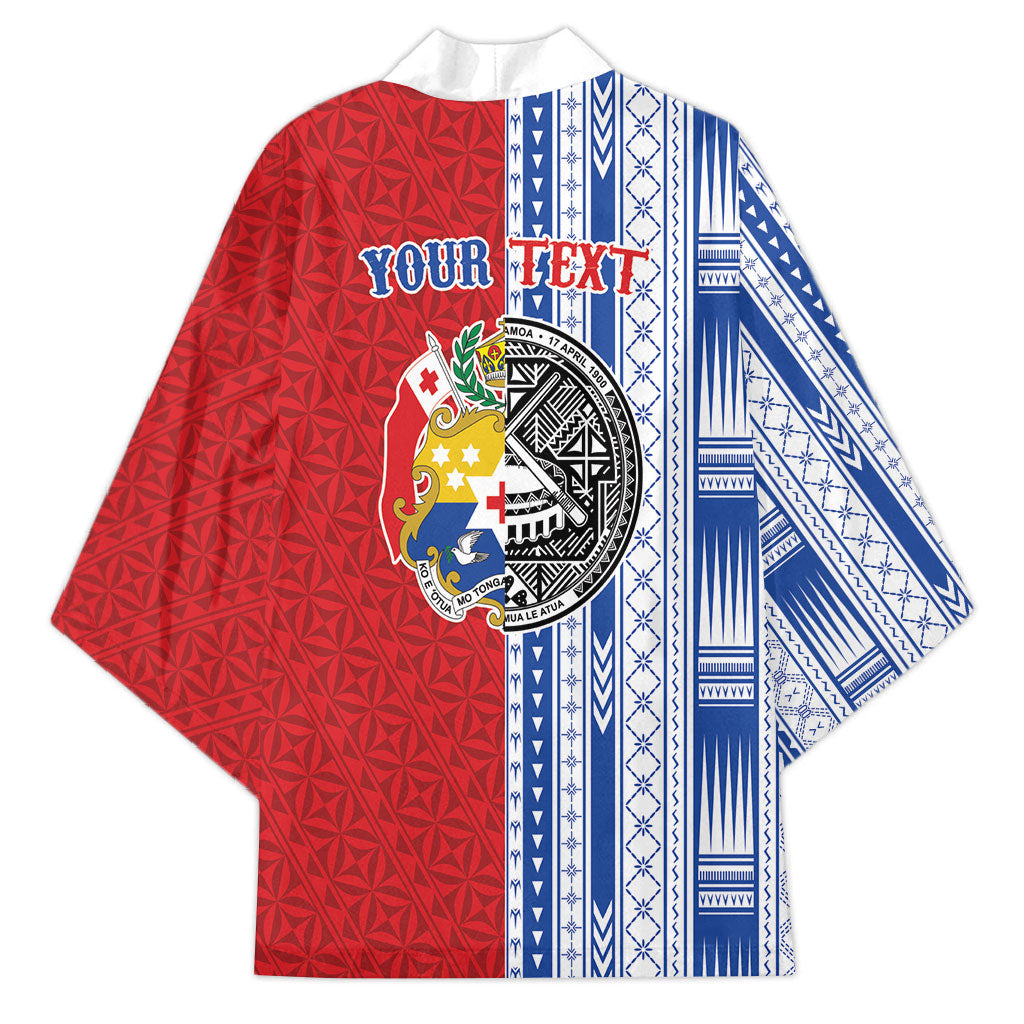 TokoUso American Samoa Tonga Personalised Kimono Pacific Brotherhood Tribal Pattern LT9 - Polynesian Pride