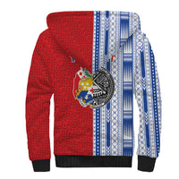 TokoUso American Samoa Tonga Personalised Sherpa Hoodie Pacific Brotherhood Tribal Pattern LT9 - Polynesian Pride