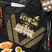 Mate Ma'a Tonga Apron Tongan Sipi Tau Ngatu Inspired Black LT9 Black - Polynesian Pride