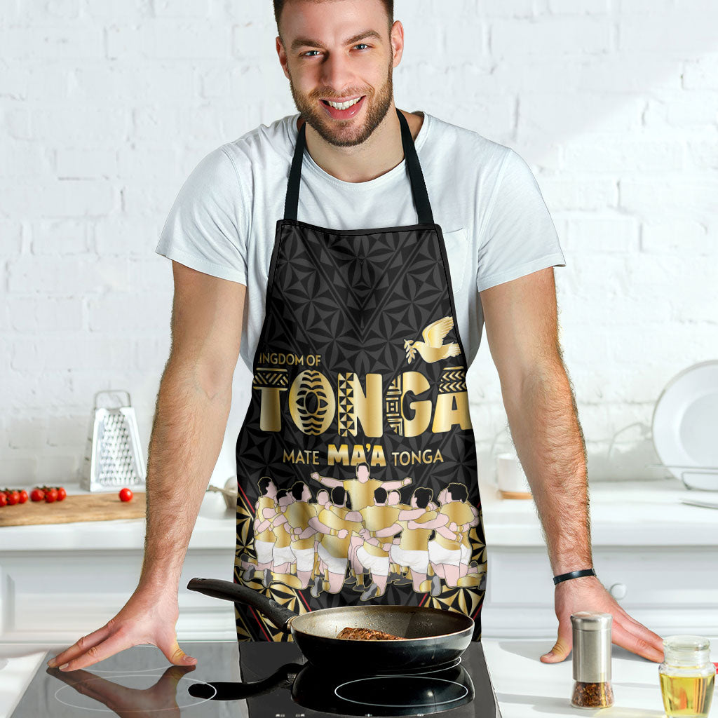 Mate Ma'a Tonga Apron Tongan Sipi Tau Ngatu Inspired Black LT9 - Polynesian Pride