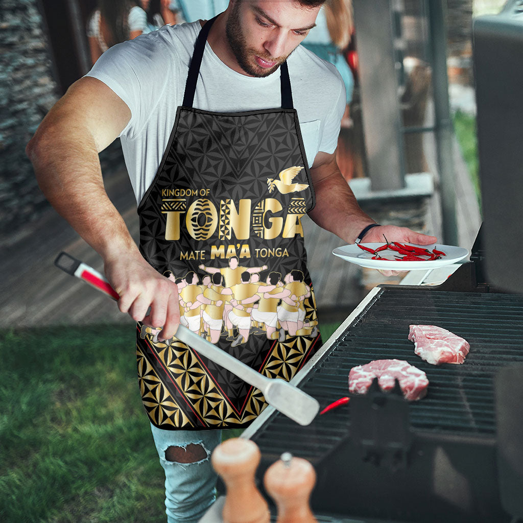 Mate Ma'a Tonga Apron Tongan Sipi Tau Ngatu Inspired Black LT9 - Polynesian Pride