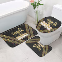 Mate Ma'a Tonga Bathroom Set Tongan Sipi Tau Ngatu Inspired Black LT9 - Polynesian Pride