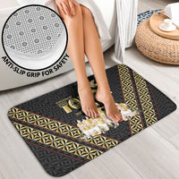 Mate Ma'a Tonga Bathroom Set Tongan Sipi Tau Ngatu Inspired Black LT9 - Polynesian Pride