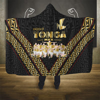 Mate Ma'a Tonga Hooded Blanket Tongan Sipi Tau Ngatu Inspired Black LT9 - Polynesian Pride
